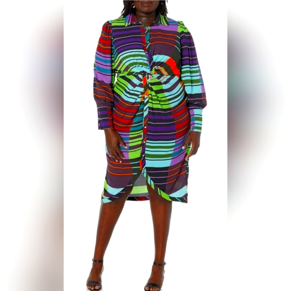NWT- City Chic Multi-Colored Dress